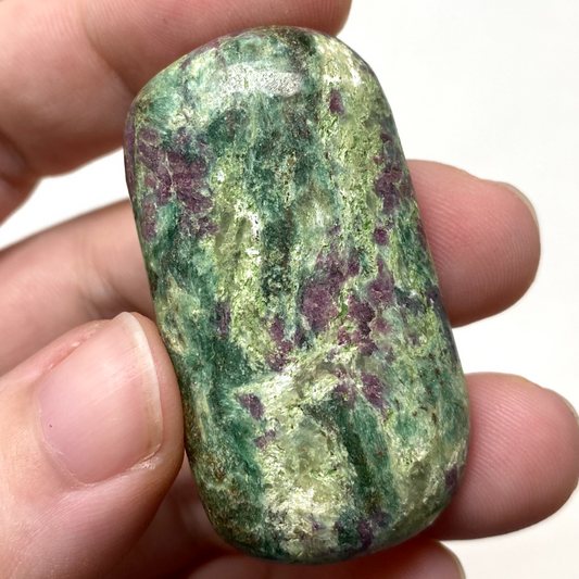 Small Ruby Fuschite & Kyanite Palmstone