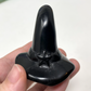 Black Obsidian Witch Hat Carving