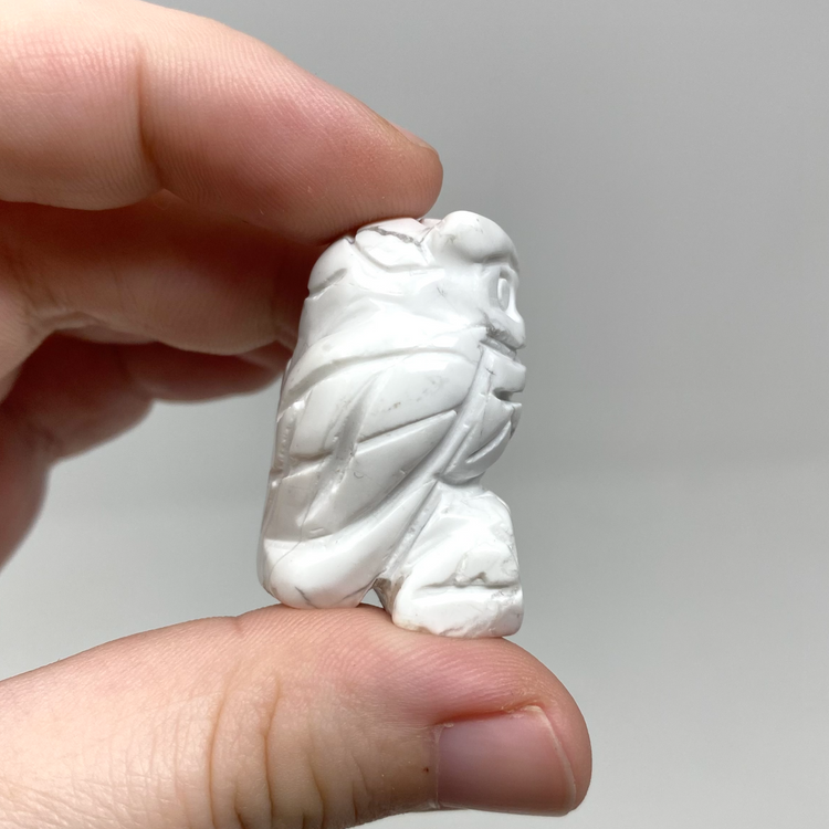 Howlite Owl Carving